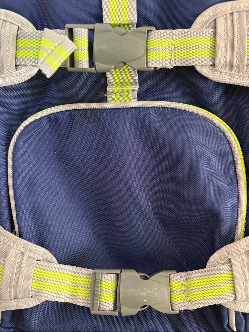 Pottery Barn Kids - Small - Navy With Grey and Lime Accent Kids Backpack